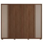 Guarda Roupa 6 Portas 4 Gavetas Suburban Ripado Espresso Móve