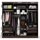 Guarda Roupa 6 Portas 4 Gavetas Supreme Capuccino