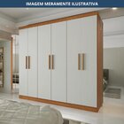 Guarda Roupa 6 Portas 4 Gavetas Supreme Freijó/off White