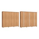 Guarda Roupa 6 Portas 4 Gavetas Zeus 100% Mdf Cedro