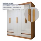 Guarda-roupa 6 Portas 4 Gavetas Zeus