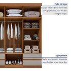 Guarda-roupa 6 Portas 4 Gavetas Zeus