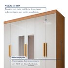 Guarda-roupa 6 Portas 4 Gavetas Zeus Com Espelho