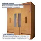 Guarda-roupa 6 Portas 4 Gavetas Zeus Com Espelho