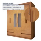 Guarda-roupa 6 Portas 4 Gavetas Zeus Com Espelho