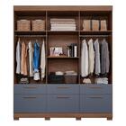 Guarda Roupa 6 Portas 5 Gavetas 1 Basculante 100% Mdf Porto P