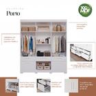 Guarda Roupa 6 Portas 5 Gavetas 1 Basculante Com Espelho 100%