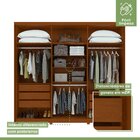 Guarda-roupa 6 Portas 5 Gavetas Áries Com Espelho E Com Pés