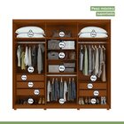 Guarda-roupa 6 Portas 5 Gavetas Áries Com Pés