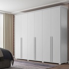 Guarda-roupa 6 Portas 5 Gavetas Estrela Branco – Rv Móveis