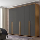 Guarda-roupa 6 Portas 5 Gavetas Estrela Cinamomo/grafite – Rv