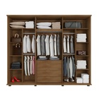 Guarda-roupa 6 Portas 5 Gavetas Estrela Cinamomo/off White –