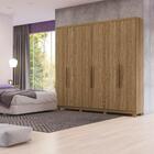 Guarda Roupa 6 Portas 5 Gavetas Honduras Móveis Rimo Freijó/f