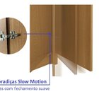 Guarda Roupa 6 Portas 6 Gavetas 100% Mdf  Pratic  Nogueira/gi
