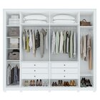 Guarda-roupa 6 Portas 6 Gavetas 100% Mdf Com Pés Imperatore