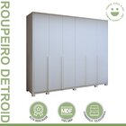 Guarda-roupa 6 Portas 6 Gavetas 100% Mdf Detroid Com Pés