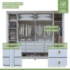 Guarda-roupa 6 Portas 6 Gavetas 100% Mdf Detroid Com Pés