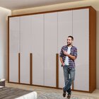 Guarda-roupa 6 Portas 6 Gavetas 100% Mdf Imperatore