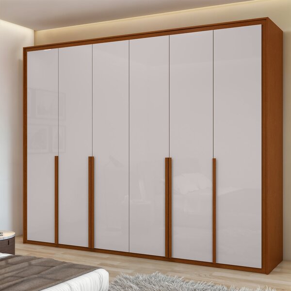 Guarda-roupa 6 Portas 6 Gavetas 100% Mdf Imperatore