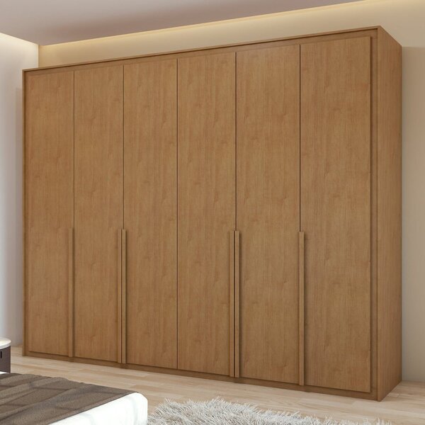 Guarda-roupa 6 Portas 6 Gavetas 100% Mdf Imperatore