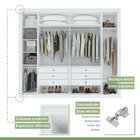 Guarda-roupa 6 Portas 6 Gavetas 100% Mdf Imperatore