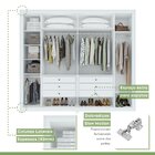 Guarda-roupa 6 Portas 6 Gavetas 100% Mdf Imperatore Com Espel