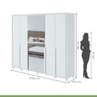 Guarda-roupa 6 Portas 6 Gavetas 100% Mdf Imperatore Com Espel