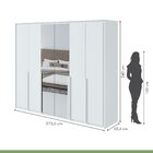 Guarda-roupa 6 Portas 6 Gavetas 100% Mdf Imperatore Com Espel