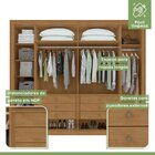 Guarda-roupa 6 Portas 6 Gavetas 100% Mdf Imperatore Com Espel