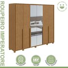 Guarda-roupa 6 Portas 6 Gavetas 100% Mdf Imperatore Com Espel