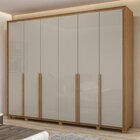Guarda-roupa 6 Portas 6 Gavetas 100% Mdf Imperatore Com Pés