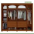 Guarda-roupa 6 Portas 6 Gavetas 100% Mdf Imperatore Com Pés