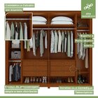 Guarda-roupa 6 Portas 6 Gavetas 100% Mdf Imperatore Com Pés
