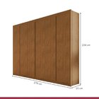 Guarda Roupa 6 Portas 6 Gavetas 100% Mdf Santorini Cedro