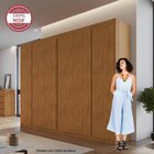 Guarda Roupa 6 Portas 6 Gavetas 100% Mdf Santorini Cedro