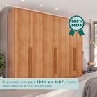 Guarda-roupa 6 Portas 6 Gavetas Anápolis 100% Mdf Cinamomo