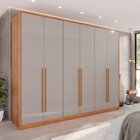 Guarda-roupa 6 Portas 6 Gavetas Anápolis 100% Mdf Cinamomo/of