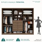 Guarda-roupa 6 Portas 6 Gavetas Anápolis 100% Mdf New Canion/
