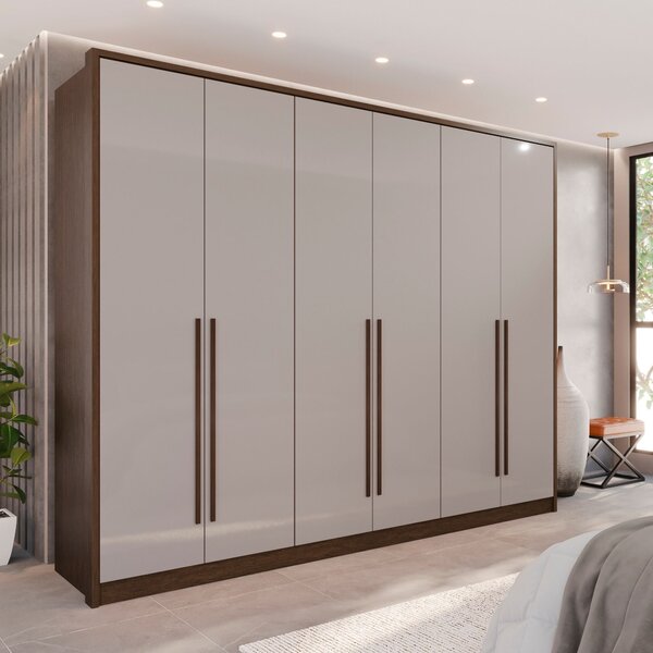 Guarda-roupa 6 Portas 6 Gavetas Anápolis 100% Mdf New Canion/