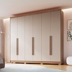 Guarda-roupa 6 Portas 6 Gavetas Brescia Cedro/duna