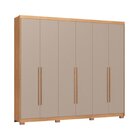 Guarda-roupa 6 Portas 6 Gavetas Brescia Cedro/duna