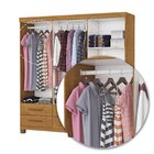 Guarda-roupa 6 Portas 6 Gavetas Com Espelho E Pés Denver Cina