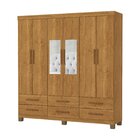 Guarda-roupa 6 Portas 6 Gavetas Com Espelho E Pés Denver Cina