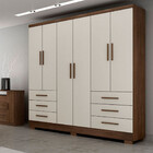 Guarda Roupa 6 Portas 6 Gavetas Encant Novo Horizonte