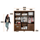 Guarda Roupa 6 Portas 6 Gavetas Encant Novo Horizonte