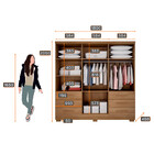 Guarda Roupa 6 Portas 6 Gavetas Encant Novo Horizonte