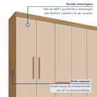 Guarda-roupa 6 Portas 6 Gavetas Floripa Carvalho Americano/of