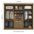 Guarda Roupa 6 Portas 6 Gavetas Mdf Guarapari Panan