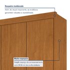 Guarda Roupa 6 Portas 6 Gavetas México Cinamomo