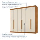 Guarda Roupa 6 Portas 6 Gavetas México Cinamomo/off White